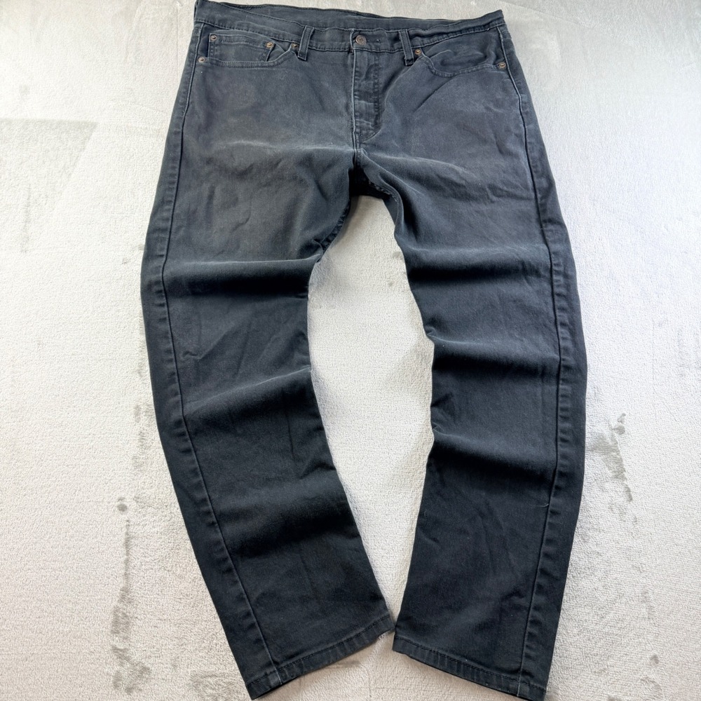 Levis 510 Skinny Fit Jeans Men's 36x30 Faded Black Stretch Denim 05510-4173
